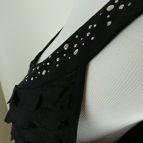 Jaclyn Smith (Woman) 2X Black and Silver Top - Picture 5 of 8